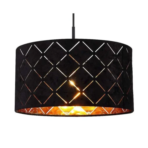 Suspension Globo Sunna Noir, 1 Lumiere