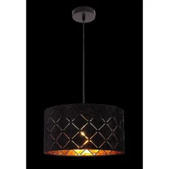 Suspension Globo Sunna Noir, 1 Lumiere