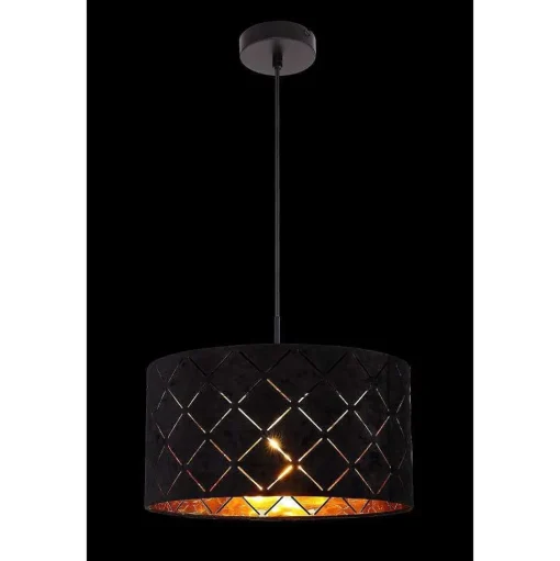 Suspension Globo Sunna Noir, 1 Lumiere