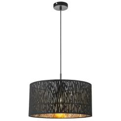 Suspension Globo Tuxon Noir, 1 Lumiere