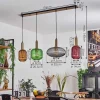 Suspension Goldenville Laiton, Noir, 4 Lumieres