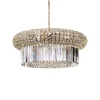 Suspension Ideallux Nabucco Or, 18 Lumieres