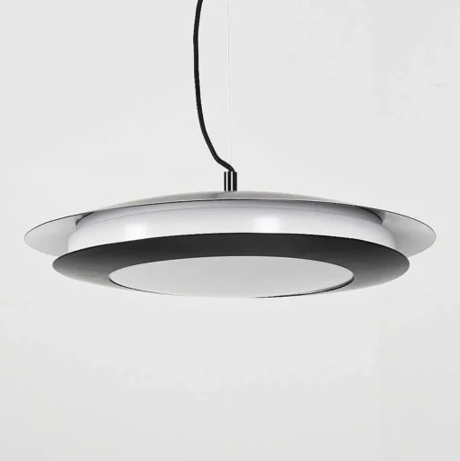 Suspension Ittingen Led Noir, 1 Lumiere, Changeur De Couleurs