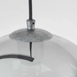 Suspension Leissigen Argent Oxyde, 3 Lumieres