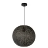 Suspension Lucide Tahar Noir, 1 Lumiere