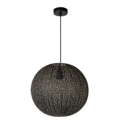 Suspension Lucide Tahar Noir, 1 Lumiere