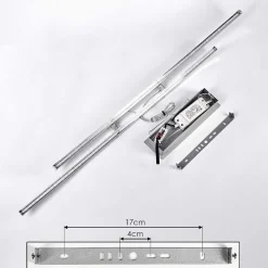 Suspension Manlleu Led Chrome, 1 Lumiere