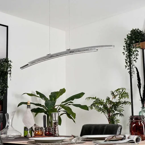 Suspension Manlleu Led Chrome, 1 Lumiere