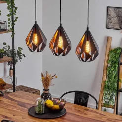 Suspension Marang Noir, 3 Lumieres