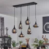 Suspension Maynal Noir, 6 Lumieres