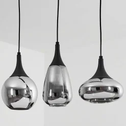 Suspension Maynal Noir, 3 Lumieres