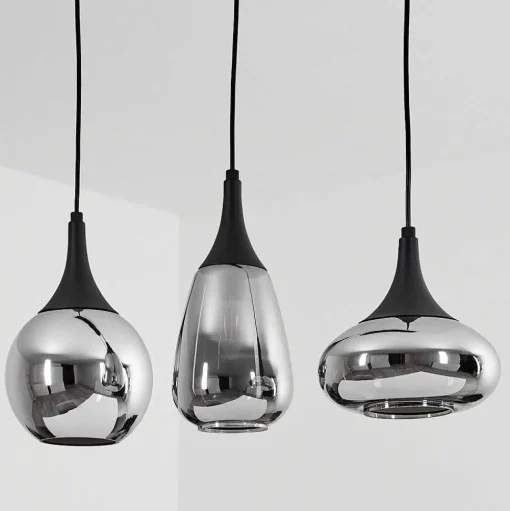 Suspension Maynal Noir, 3 Lumieres