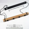 Suspension Montgomery Ecru, Noir, 4 Lumieres
