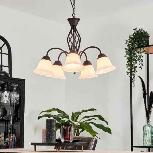 Suspension Mosquerito Rouille, 5 Lumieres