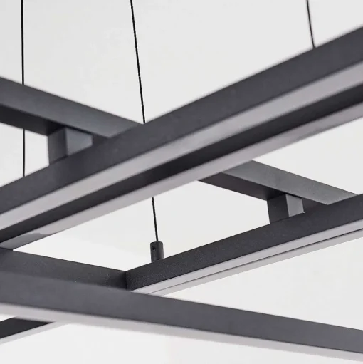 Suspension Omega Led Noir, 1 Lumiere
