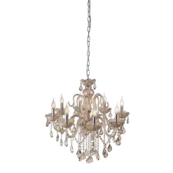 Suspension Paul Neuhaus Gracia Champagne, 8 Lumieres