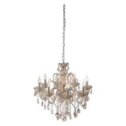 Suspension Paul Neuhaus Gracia Champagne, 8 Lumieres