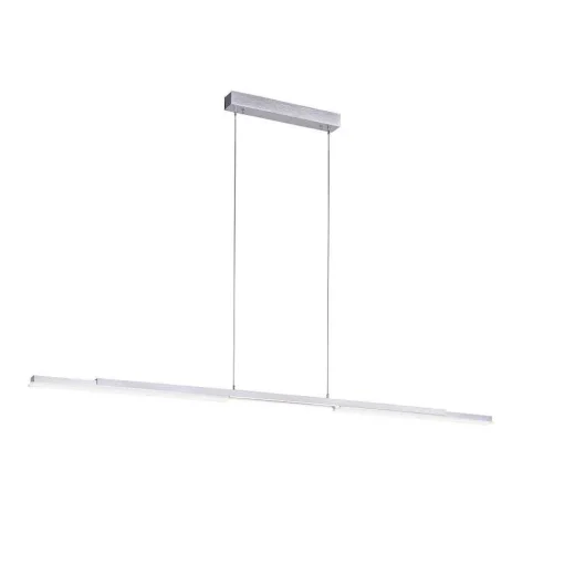 Suspension Paul Neuhaus Q-Henrik Led Aluminium, 3 Lumieres, Telecommandes