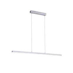 Suspension Paul Neuhaus Q-Henrik Led Aluminium, 3 Lumieres, Telecommandes