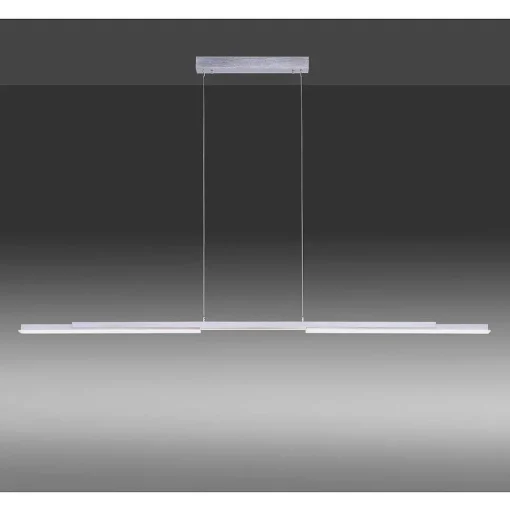 Suspension Paul Neuhaus Q-Henrik Led Aluminium, 3 Lumieres, Telecommandes