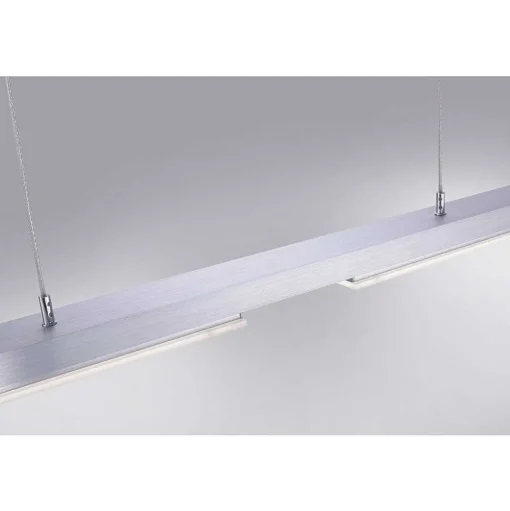 Suspension Paul Neuhaus Q-Henrik Led Aluminium, 3 Lumieres, Telecommandes