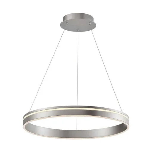 Suspension Paul Neuhaus Q-Vito Led Acier Inoxydable, 1 Lumiere, Telecommandes