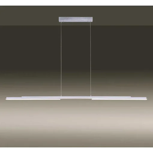 Suspension Paul Neuhaus Q-Henrik Led Aluminium, 3 Lumieres, Telecommandes