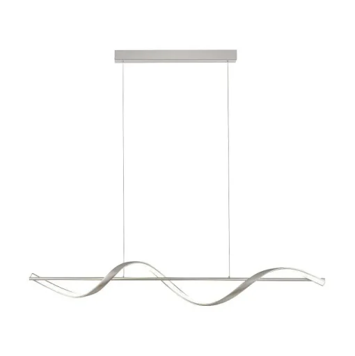 Suspension Paul Neuhaus Qswing Led Argente, 1 Lumiere, Telecommandes