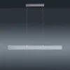 Suspension Paul-Neuhaus Q-Adriana Led Aluminium, 2 Lumieres, Telecommandes