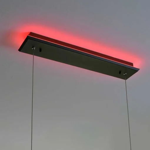 Suspension Paul-Neuhaus Q-Arian Led Anthracite, 4 Lumieres, Telecommandes