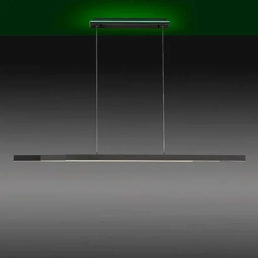 Suspension Paul-Neuhaus Q-Arian Led Anthracite, 4 Lumieres, Telecommandes