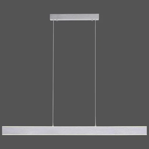 Suspension Paul-Neuhaus Q-Adriana Led Aluminium, 2 Lumieres, Telecommandes