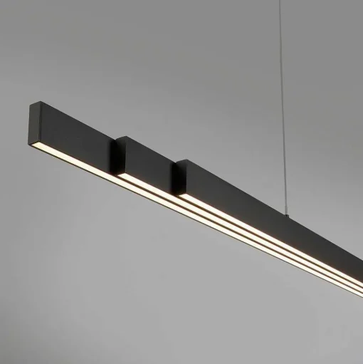 Suspension Paul-Neuhaus Q-Arian Led Anthracite, 4 Lumieres, Telecommandes
