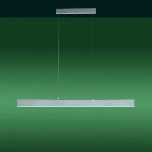 Suspension Paul-Neuhaus Q-Adriana Led Aluminium, 2 Lumieres, Telecommandes