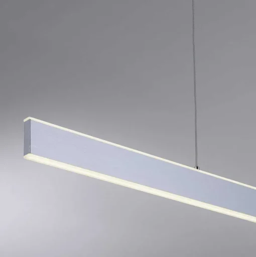 Suspension Paul-Neuhaus Q-Adriana Led Aluminium, 2 Lumieres, Telecommandes
