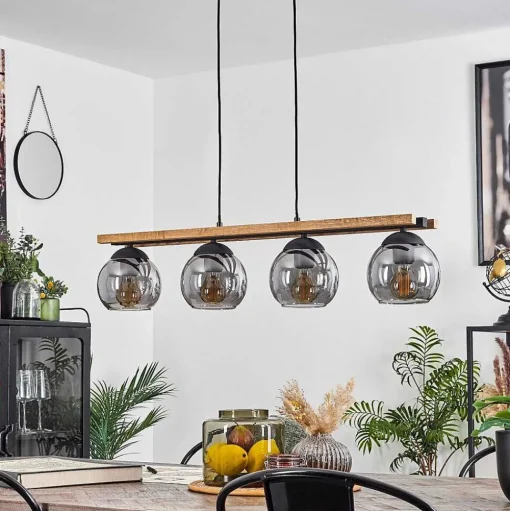 Suspension Podre Ecru, 4 Lumieres