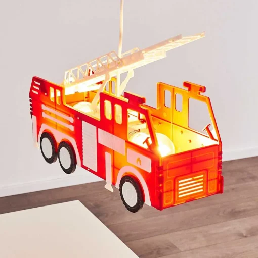 Suspension Praya Rouge, 2 Lumieres