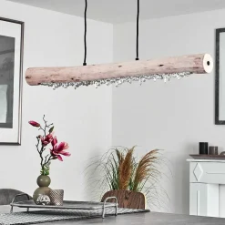 Suspension Rodeche Led Noir, 2 Lumieres