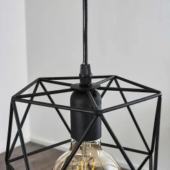 Suspension Seegaard Noir, 3 Lumieres