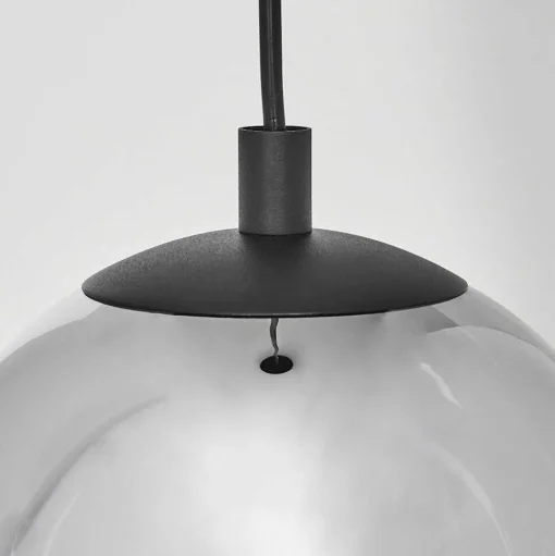 Suspension Sernf Noir, 1 Lumiere