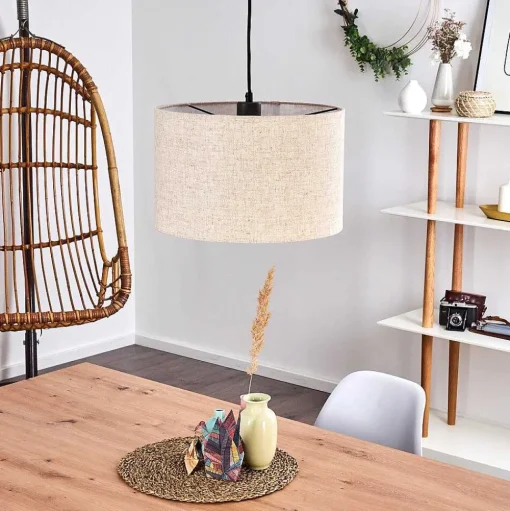 Suspension Shiburg Bois Clair, 1 Lumiere