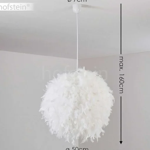 Suspension Skaulo Blanc, 1 Lumiere