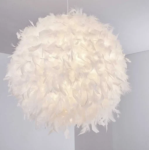 Suspension Skaulo Blanc, 1 Lumiere