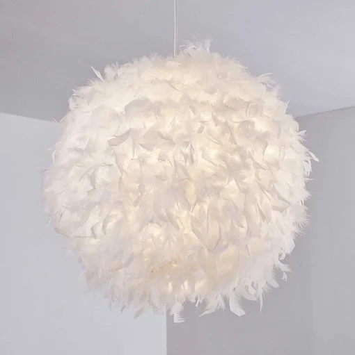Suspension Skaulo Blanc, 1 Lumiere