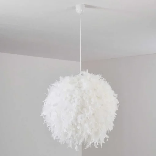 Suspension Skaulo Blanc, 1 Lumiere