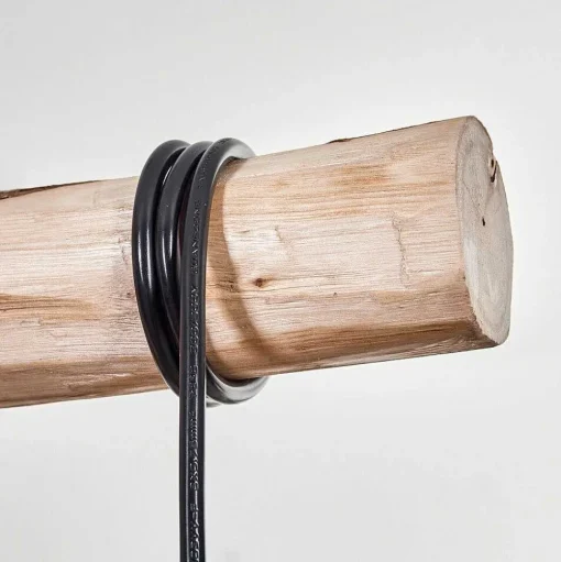 Suspension Soungou Ecru, Noir, 4 Lumieres