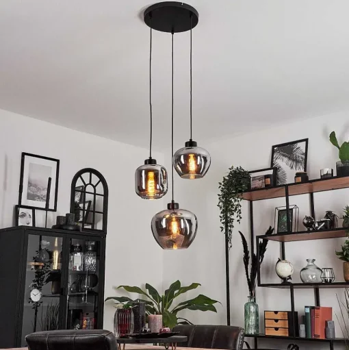Suspension Talok Fume, 3 Lumieres