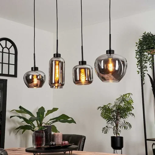 Suspension Talok Fume, 4 Lumieres