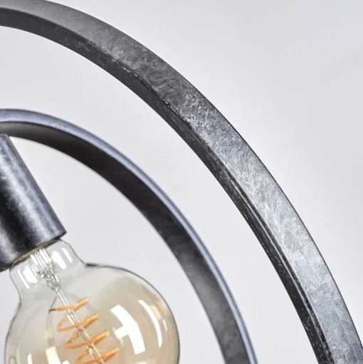 Suspension Tercel Brun Fonce, Nickel Mat, Noir, 3 Lumieres