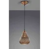 Suspension Trio Jasmin Cuivre, 1 Lumiere